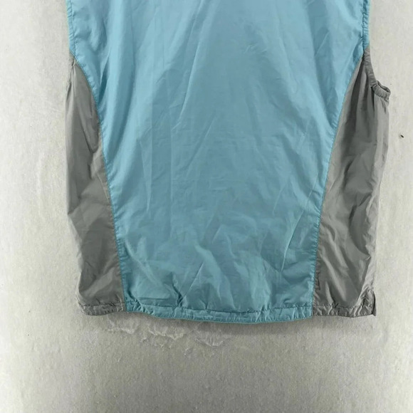 Mountain Hardwear Vest Women's Sz M Light Blue Colorblock Windbreaker Full Zip - Picture 8 of 11